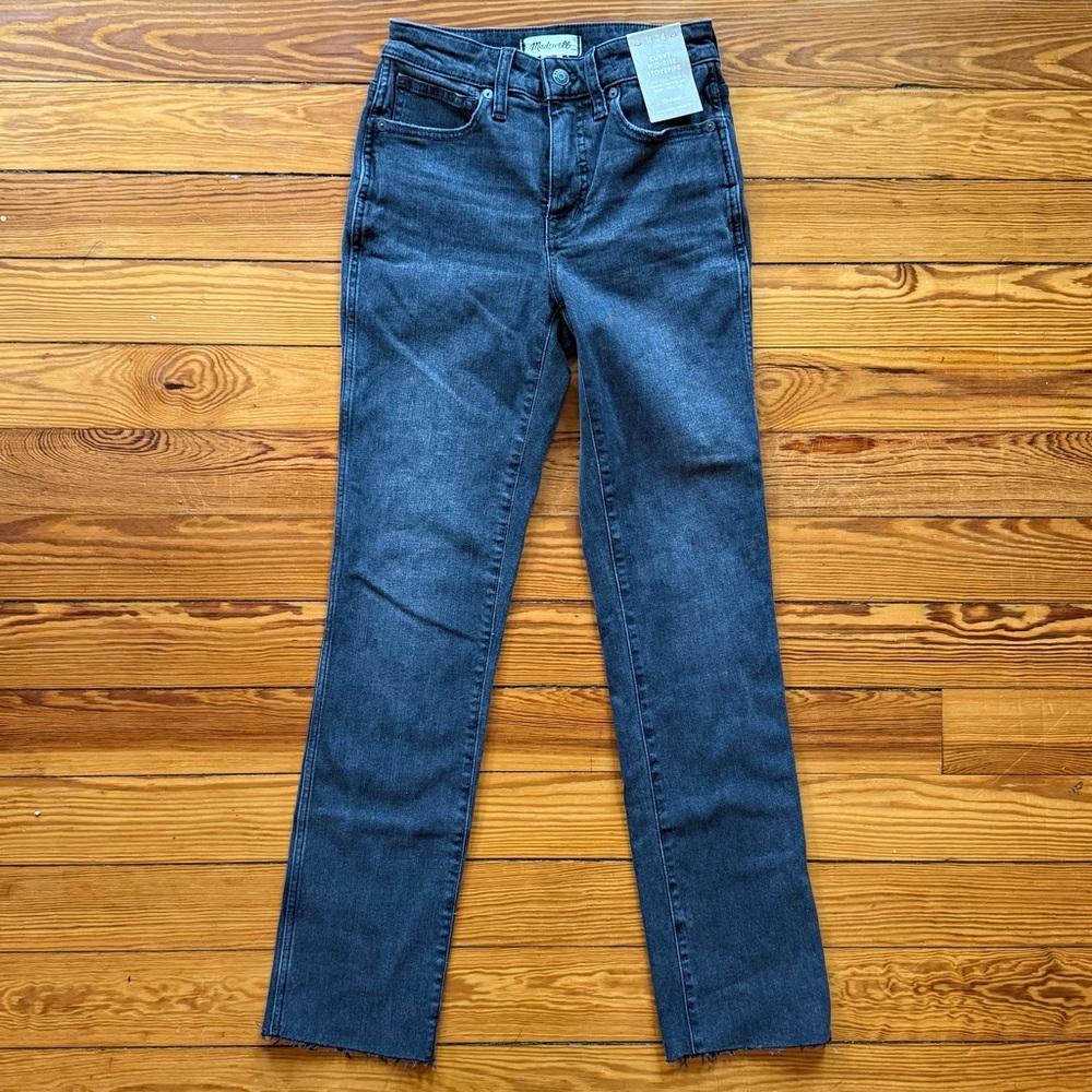 NWT Madewell Blue Stovepipe High Rise Jeans size 24